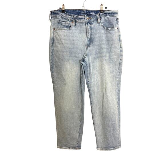 Old Navy High-Waisted OG Loose Jeans Womens 14 Light Wash Blue Denim - Picture 1 of 5